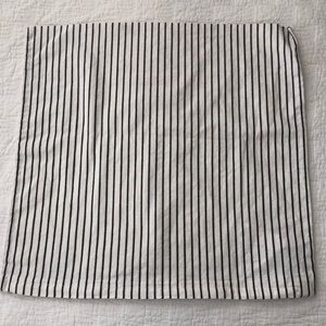Black & White striped pillow cover
